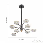 Люстра на штанге Arte Milano Ferrara-72999 276699/8 BK/GD