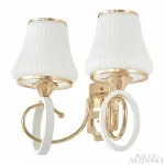 Бра Arte Milano Florentia-2387 302387/2W Wh/Gd