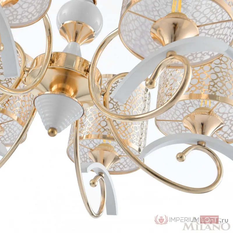 Люстра подвесная Arte Milano Florentia-9787 309787/6 Wh/Gd от ImperiumLoft