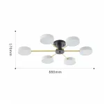 Светильник светодиодный Arte Milano Ferrara 252006/6 Bk/Wh