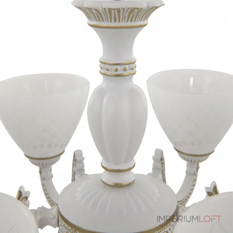 Подвесная люстра Arte Milano AM343837 343837/6 WT+G Подвесная люстра Arte Milano AM343837 343837/6 WT+G