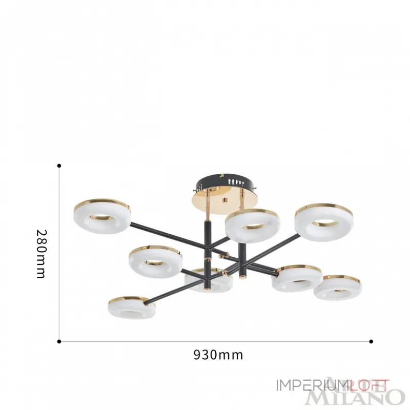 Светильник светодиодный Arte Milano Ferrara-72999 272999/8 BK/GD
