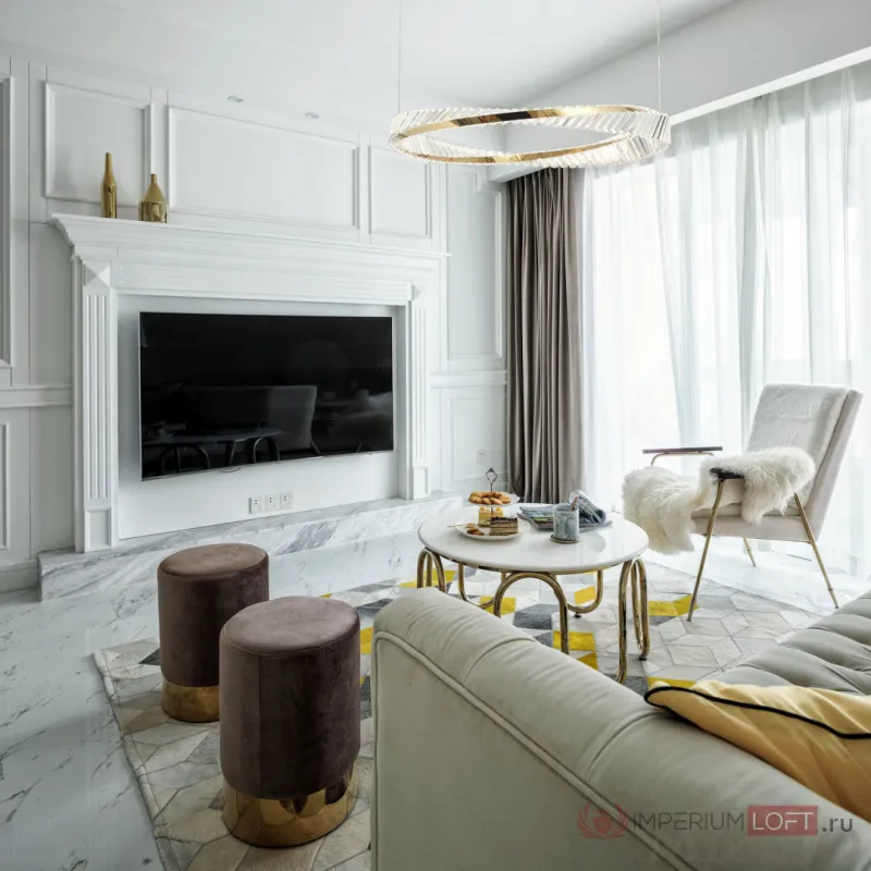 Люстра светодиодная Arte Milano AM-Venezia 318311/D800 GD от ImperiumLoft