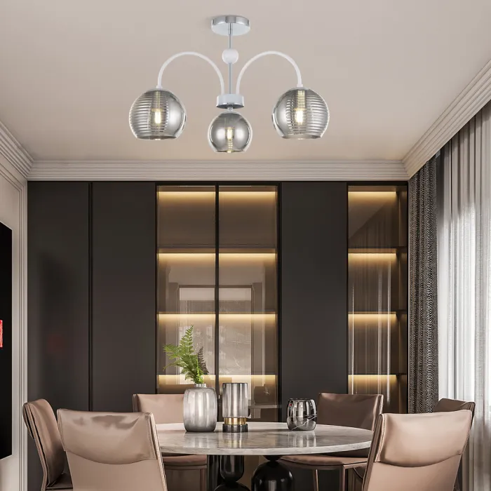 Люстра Arte Milano Napoli-320719 320719/3 CR+WH от ImperiumLoft