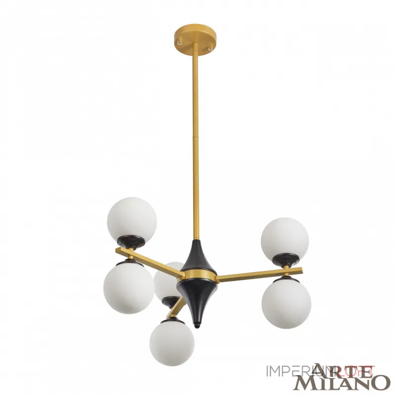 Люстра на штанге Arte Milano Neapolis-71580 271580/6 BK/GD