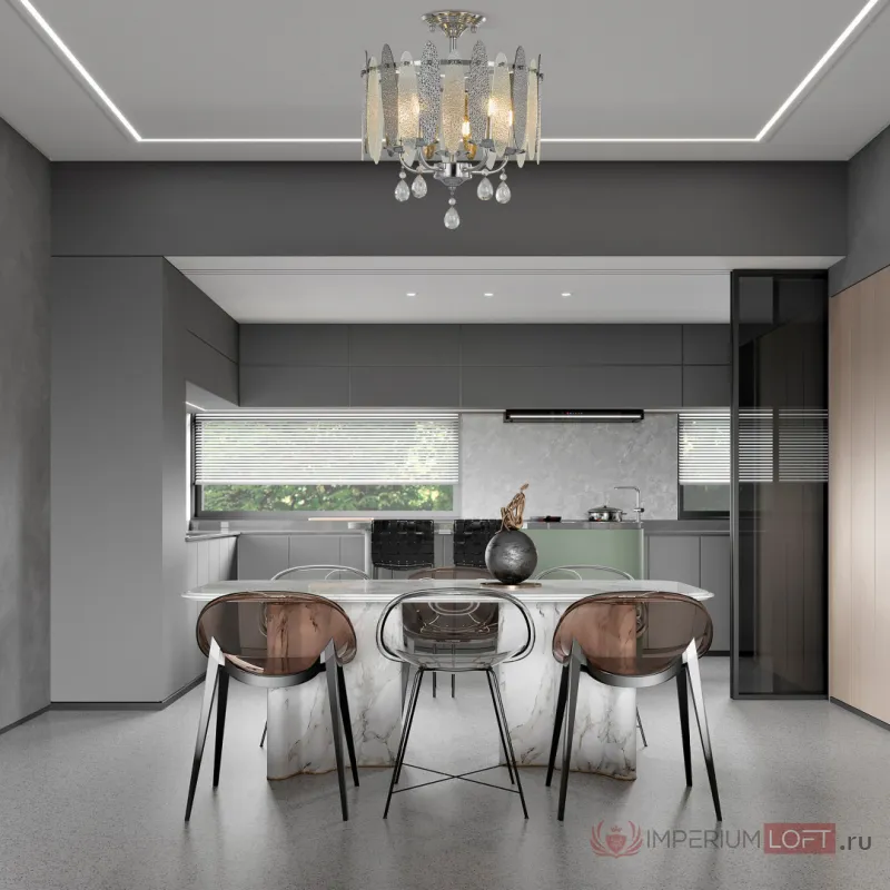 Люстра Arte Milano Sorrento-4309 374309/5/80/380 CR от ImperiumLoft