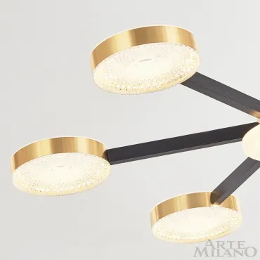 Люстра светодиодная Arte Milano Ferrara-72079 272079/6 BK/GD от ImperiumLoft