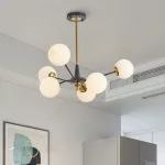 Люстра на штанге Arte Milano Neapolis-79808 279808/6 BK/GD