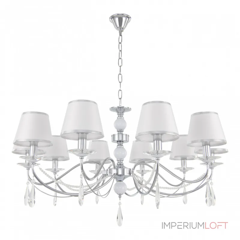 Подвесная люстра Arte Milano AM342109 342109/10 CR+LWT Подвесная люстра Arte Milano AM342109 342109/10 CR+LWT