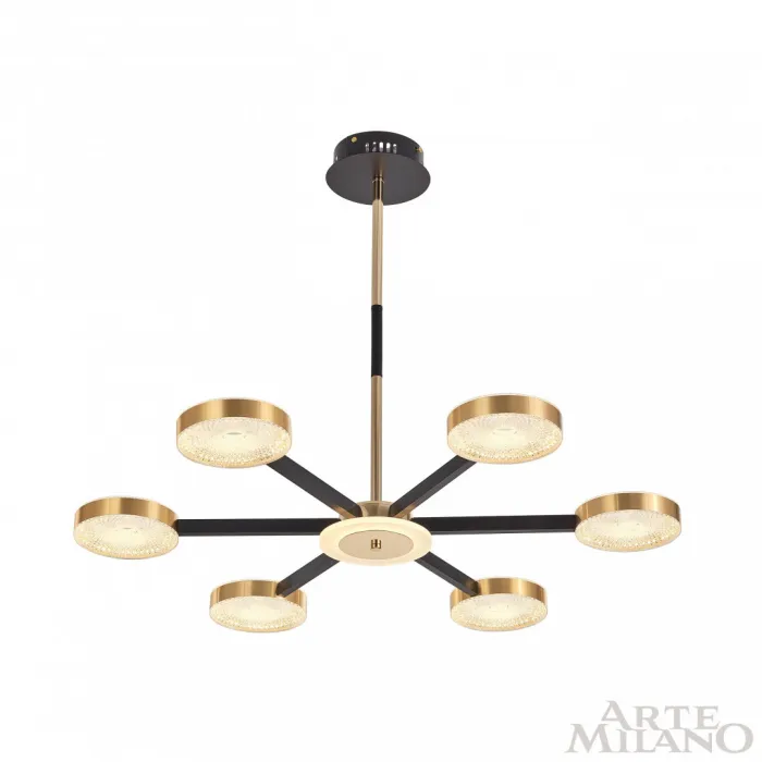 Люстра светодиодная Arte Milano Ferrara-72079 272079/6 BK/GD от ImperiumLoft
