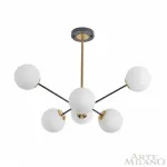 Люстра на штанге Arte Milano Neapolis-79808 279808/6 BK/GD