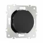 Выключатель одноклавишный проходной (на 2 направления), 10AX 250V 202.32-1.black