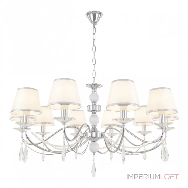 Подвесная люстра Arte Milano AM342109 342109/10 CR+LWT Подвесная люстра Arte Milano AM342109 342109/10 CR+LWT