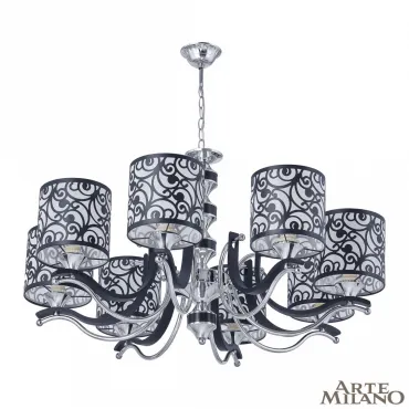 Люстра подвесная Arte Milano Florentia-4957 304957/8 Bk/Ni