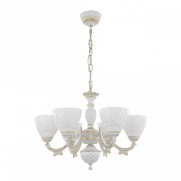 Подвесная люстра Arte Milano AM343837 343837/6 WT+G Подвесная люстра Arte Milano AM343837 343837/6 WT+G