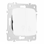 Выключатель жалюзи, 10A 250V 205.38-2.white от ImperiumLoft