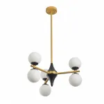 Люстра на штанге Arte Milano Neapolis-71580 271580/6 BK/GD