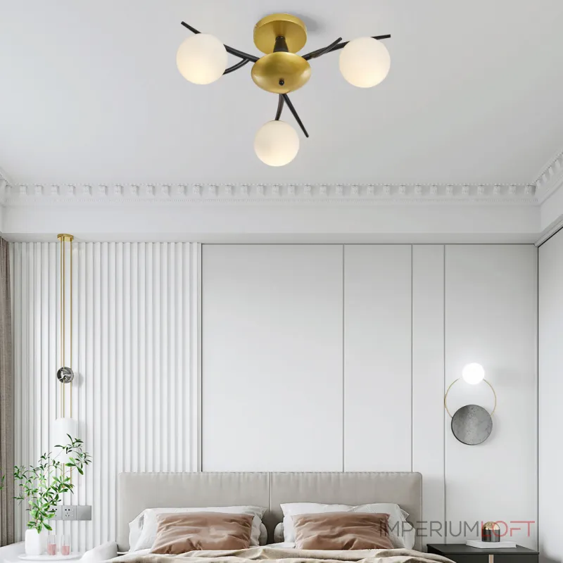 Потолочная люстра Arte Milano Neapolis-73408 273408/3 BK/GD