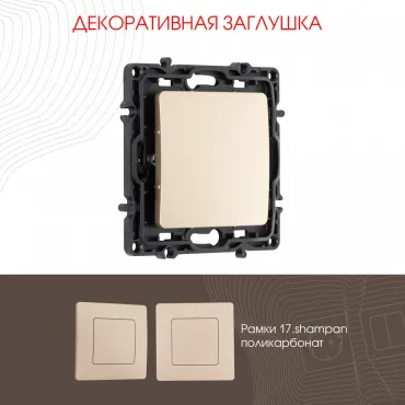 Декоративная заглушка 217.50-1.shampan