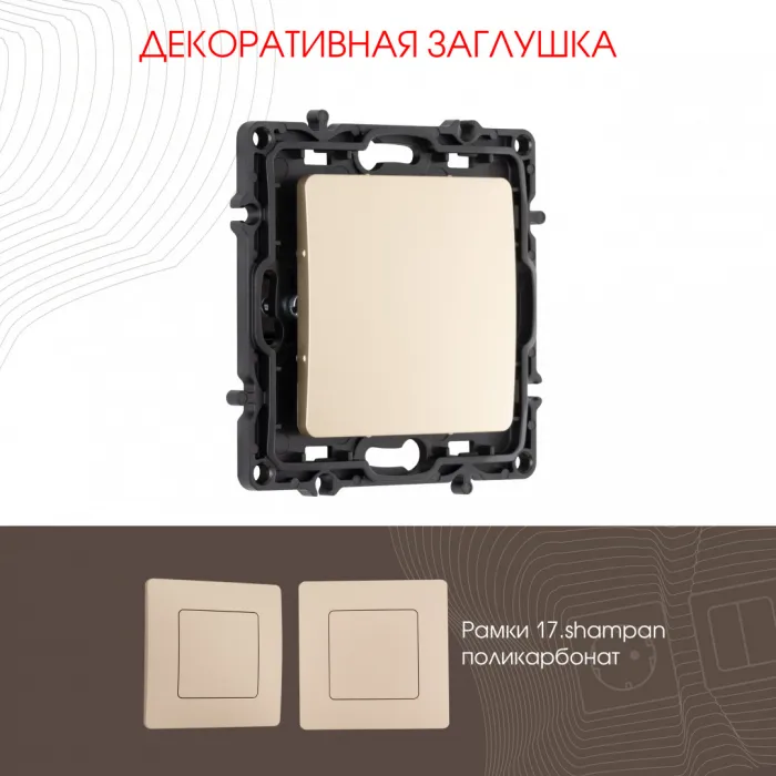 Декоративная заглушка 217.50-1.shampan от ImperiumLoft