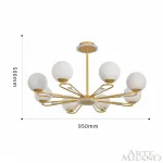 Люстра на штанге Arte Milano Neapolis-77138 277138/8 GD