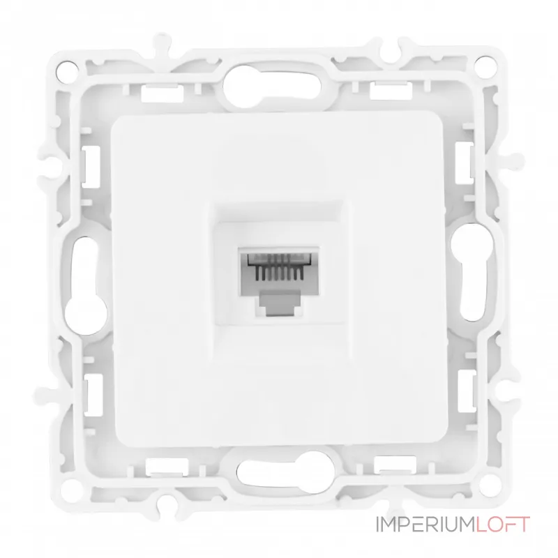 Розетка телефонная, RJ11 217.51-1.white