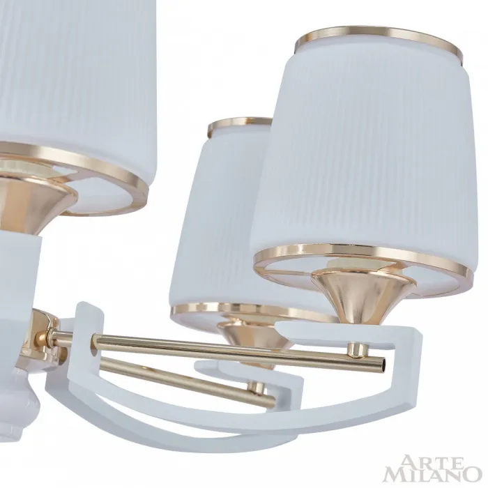 Люстра подвесная Arte Milano Florentia-2457 302457/8 Wh/Gd от ImperiumLoft