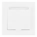 Комплект розетки с заземлением и шторками Arte Milano SET06-1-41-1 white от ImperiumLoft