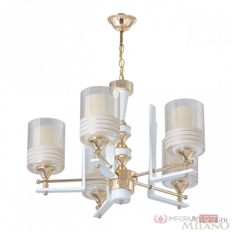 Люстра подвесная Arte Milano Florentia-6087 306087/5 Wh/Gd от ImperiumLoft
