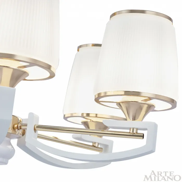 Люстра подвесная Arte Milano Florentia-2457 302457/8 Wh/Gd от ImperiumLoft