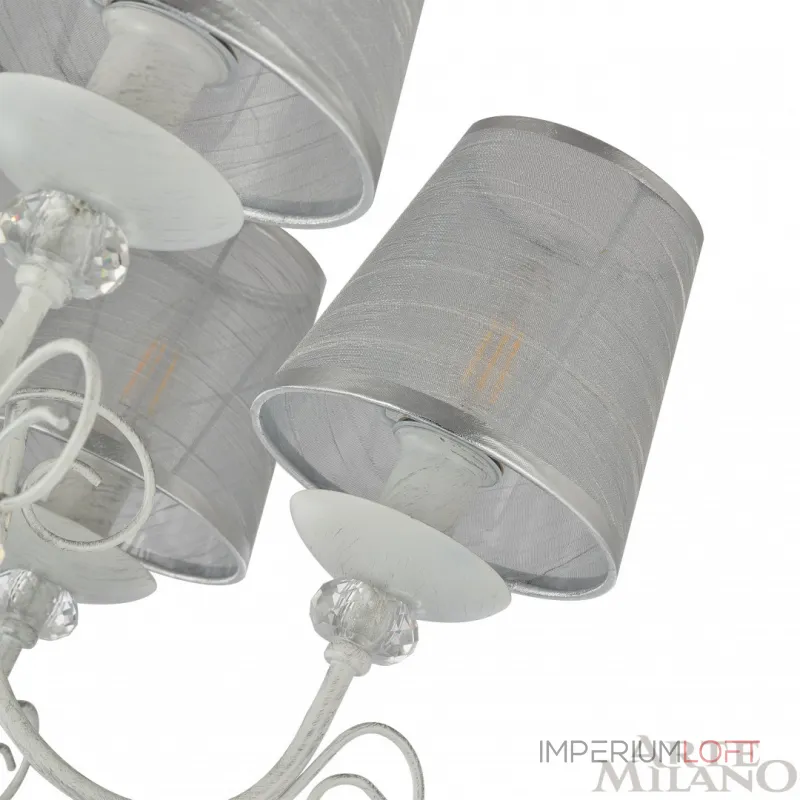 Подвесная люстра Arte Milano AM347620 347620/8 WT+SL Подвесная люстра Arte Milano AM347620 347620/8 WT+SL