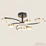 Потолочная люстра Arte Milano Ferrara-72069 279169/3+3 BK/GD
