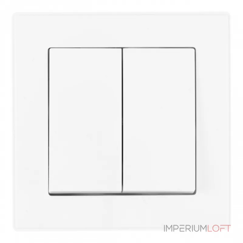 Выключатель двухклавишный с рамкой Arte Milano SET06-1-30-2 white Выключатель двухклавишный с рамкой Arte Milano SET06-1-30-2 white