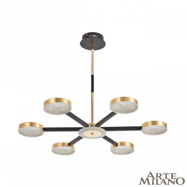Люстра светодиодная Arte Milano Ferrara-72079 272079/6 BK/GD