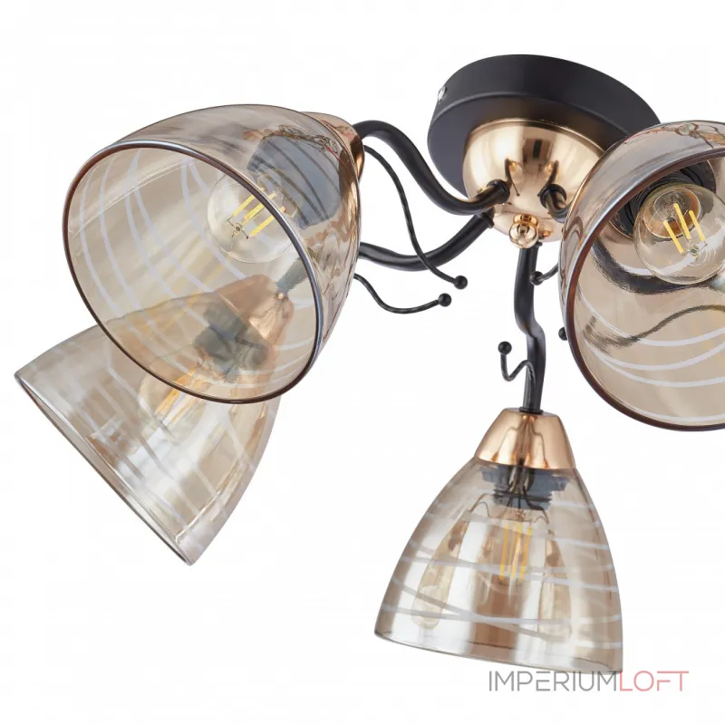 Потолочная люстра Arte Milano Napoli-1234 331234/5 BK+FGD