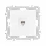 Розетка телефонная, RJ11 206.51-1.white