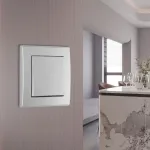 Выключатель одноклавишный с рамкой Arte Milano SET06-1-30-1 silver