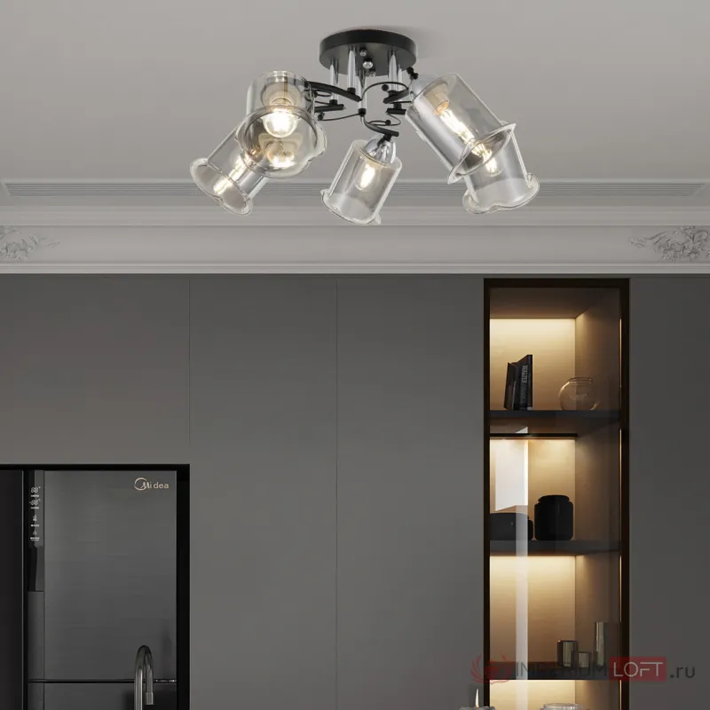 Люстра Arte Milano AMALFI-323219 323219/5 CR+BK от ImperiumLoft