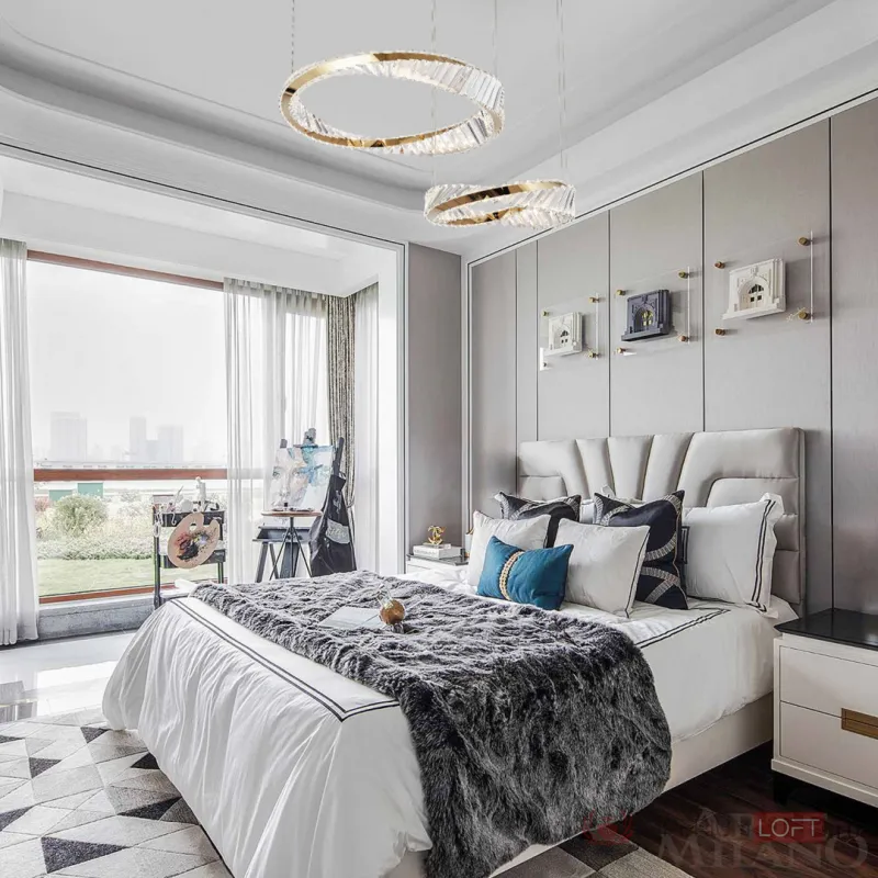 Люстра светодиодная Arte Milano AM-Venezia 318311/D600-D400 GD от ImperiumLoft
