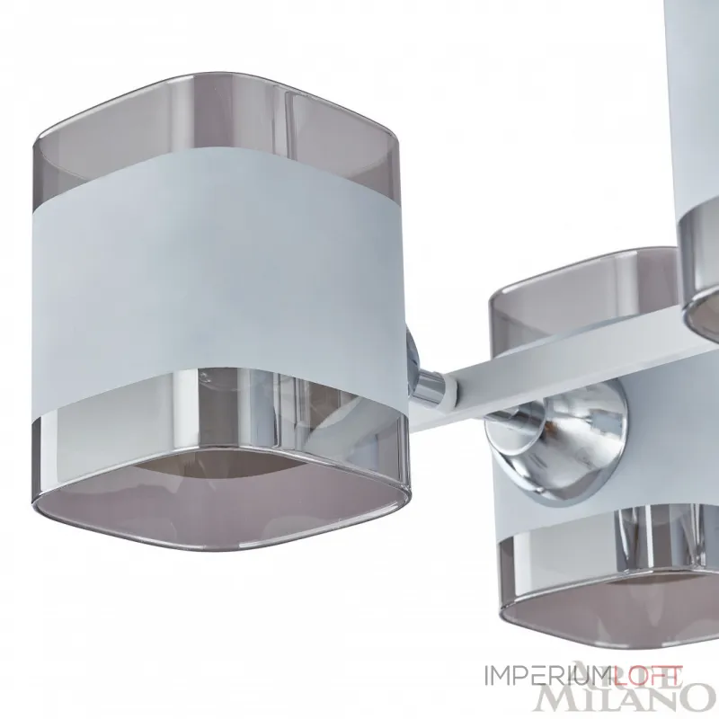 Потолочная люстра Arte Milano AMALFI-329809 329809/6 WH+CR Потолочная люстра Arte Milano AMALFI-329809 329809/6 WH+CR