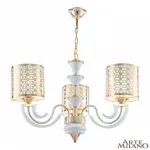 Подвесная люстра Arte Milano Florentia-8857 308857/3 Wh/Gd Подвесная люстра Arte Milano Florentia-8857 308857/3 Wh/Gd