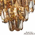 Подвесная люстра Arte Milano AM-33608B 33608B.D750.H530.E14.18 G