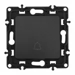 Кнопка дверного звонка, 10A 250V 217.36-1.black от ImperiumLoft