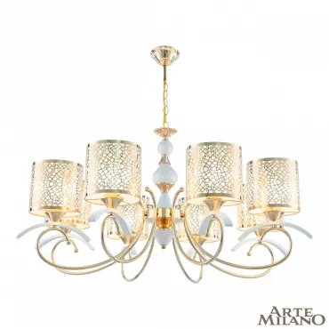 Подвесная люстра Arte Milano Florentia-9787 309787/8 Wh/Gd