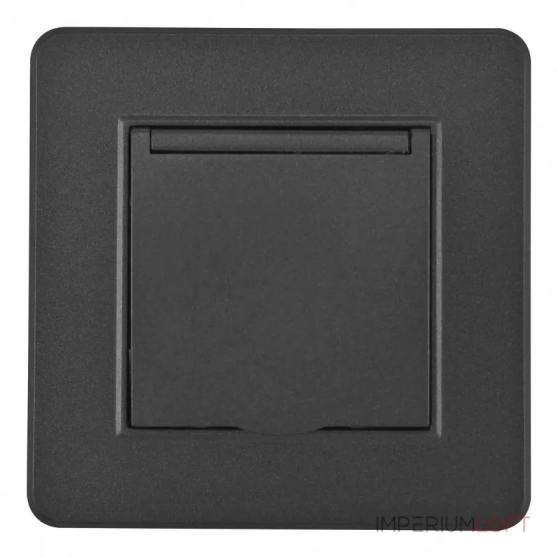 Комплект розетки с заземлением и шторками Arte Milano SET16-1-41-1 black от ImperiumLoft Комплект розетки с заземлением и шторками Arte Milano SET16-1-41-1 black от ImperiumLoft