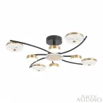 Потолочная люстра Arte Milano Ferrara-72069 279169/4+4 BK/GD