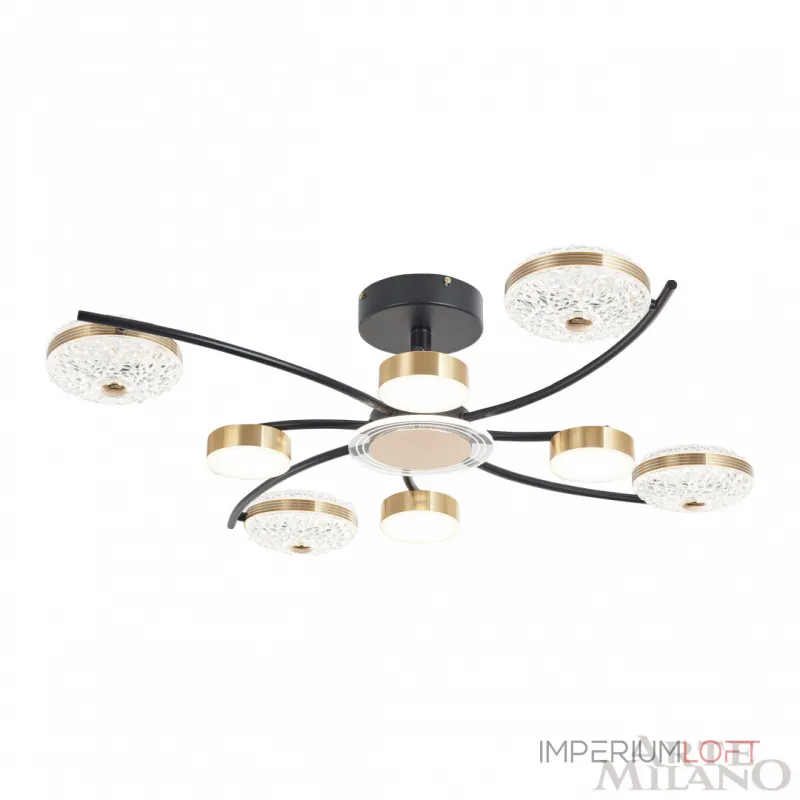 Потолочная люстра Arte Milano Ferrara-72069 279169/4+4 BK/GD