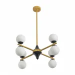 Люстра на штанге Arte Milano Neapolis-71580 271580/8 BK/GD