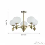 Люстра на штанге Arte Milano Neapolis-70307 270307/5 GD