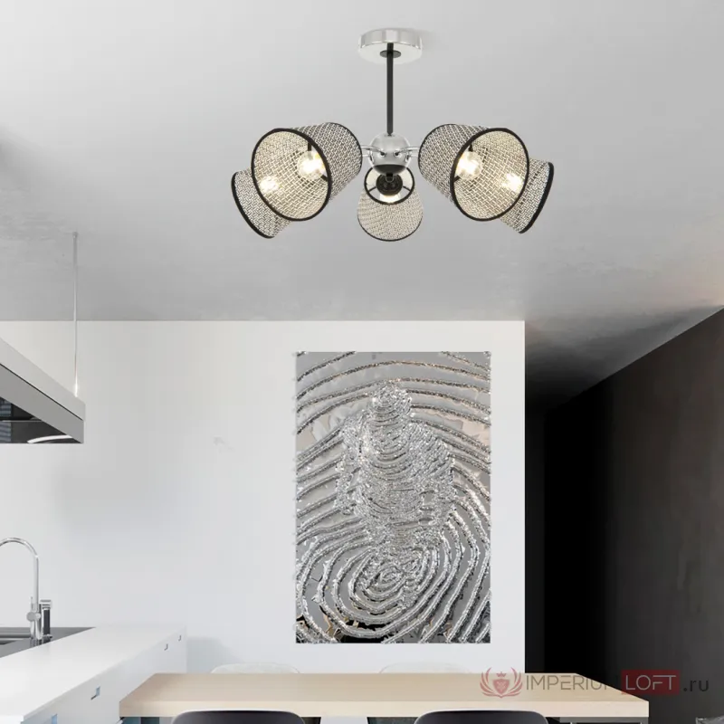 Люстра Arte Milano Napoli-320007 320007/5 CR.BK от ImperiumLoft